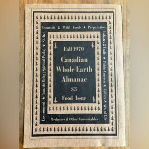 Canadian Whole Earth Almanac Fall 1970